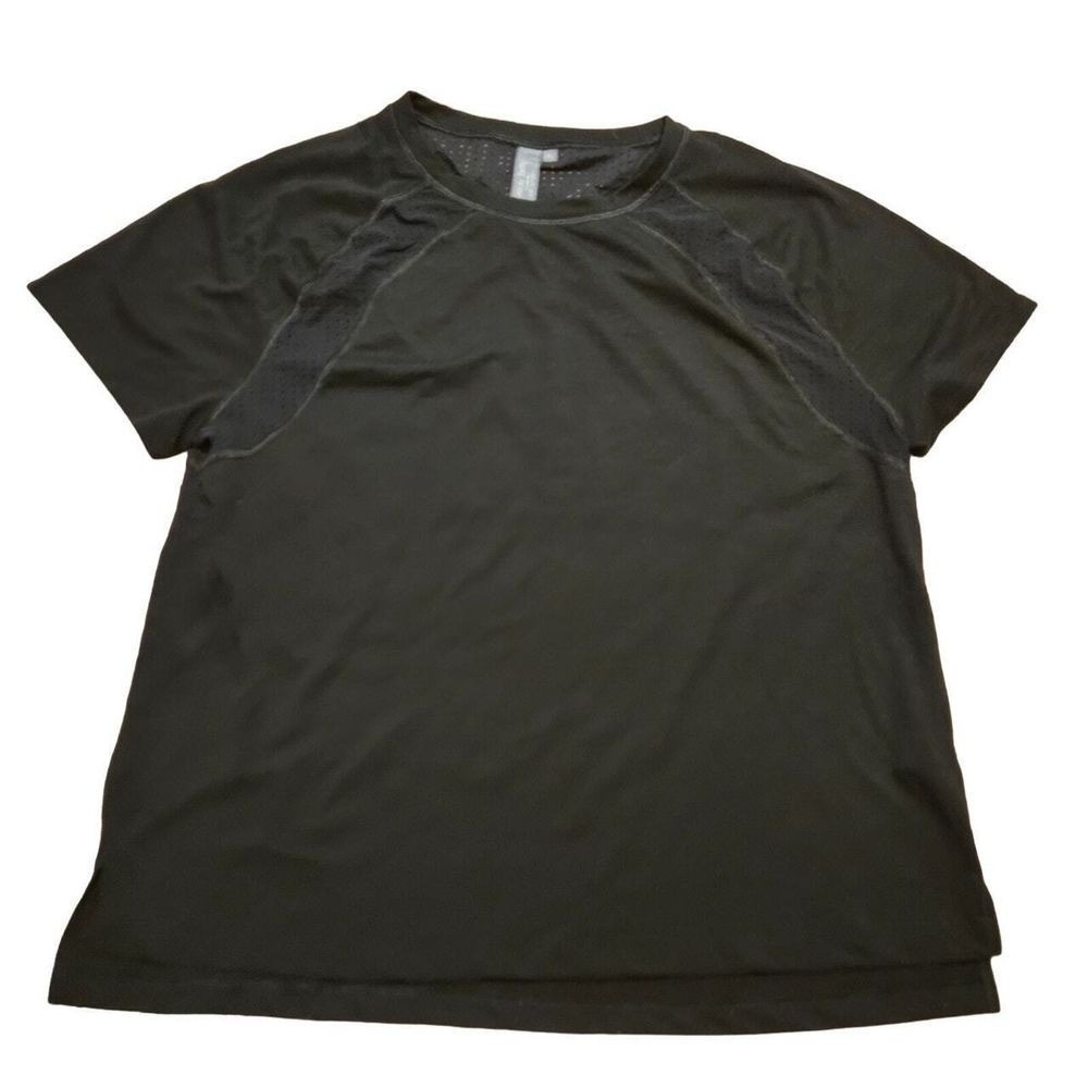 Sweaty Betty London Womens Black Mesh Vent Athletic Training T-Shirt‎ Size L